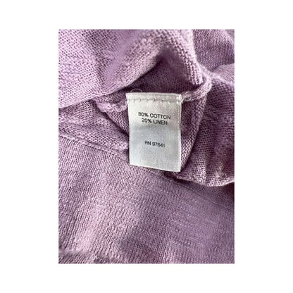 Pure Jill Women’s Purple Long Sleeve Slit Side Shirt - S Petite image 4
