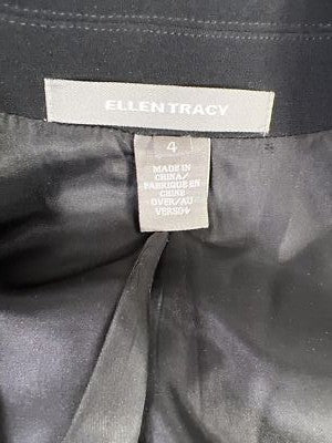 Ellen Tracy Women’s Black Long Sleeve Button Up Coat - 4 image 3