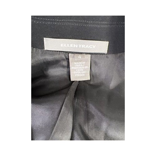 Ellen Tracy Women’s Black Long Sleeve Button Up Coat - 4 image 3