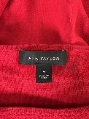 Ann Taylor Women’s Red Long Bell Sleeve Sweater - M image 3