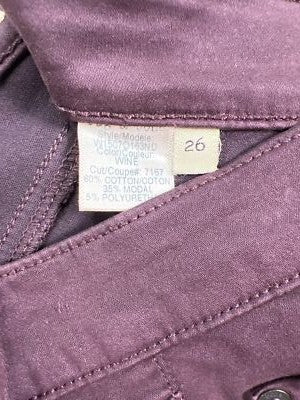 Rag and Bone Women’s Dark Purple Legging Zipper Ankle Pants - 26 image 5