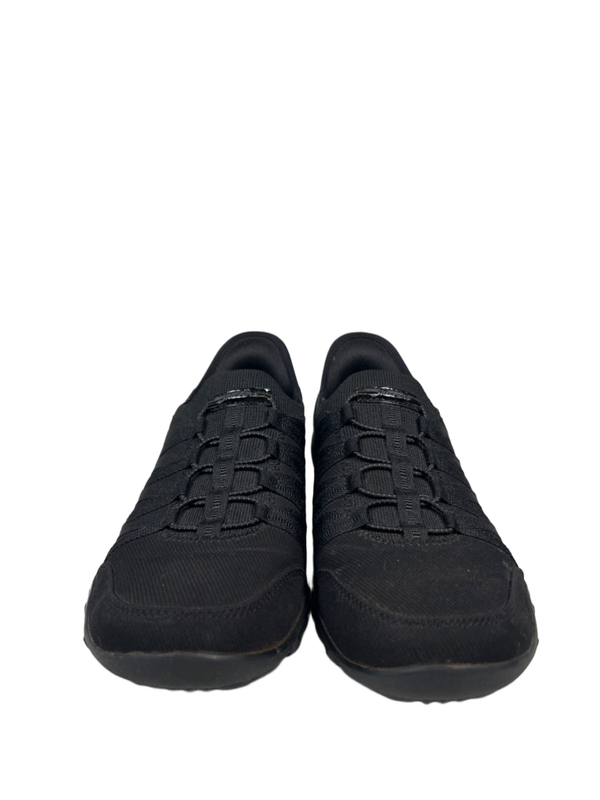 Skechers Women's Black Breathe Easy Roll With Me Slip On Sneakers - 8.5 image 2