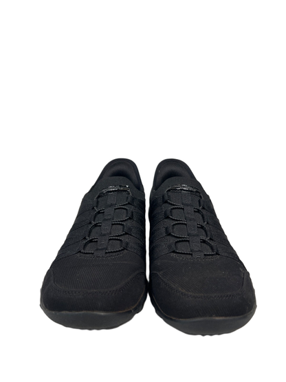 Skechers Women's Black Breathe Easy Roll With Me Slip On Sneakers - 8.5 image 2
