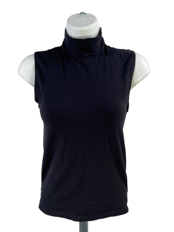 Wolford Velvet Women's Black Sleeveless Mock Neck Tank Top - M