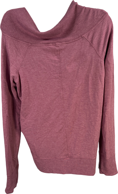 Athleta Women’s Pink Off The Shoulder Studio Barre Sweatshirt - S image 2