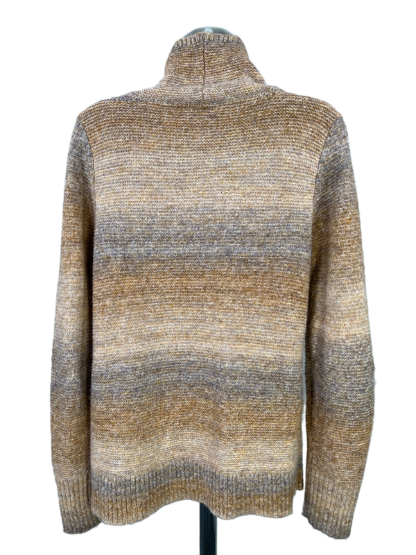 J.Jill Wearever Collection Women's Beige/Purple Long Sleeve Sweater - XS image 2
