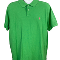 Polo Ralph Lauren Men's Green Short Sleeve Custom Fit Polo Shirt - XXL