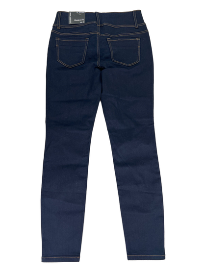 D Jeans Women's Dark Wash Skinny Stretch Button Fly High Rise Jeans - 6 image 2
