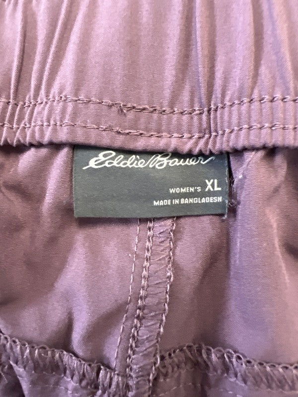 Eddie Bauer Women's Purple Lightweight Straight Leg Pants - XL image 3