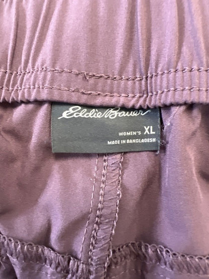 Eddie Bauer Women's Purple Lightweight Straight Leg Pants - XL image 3