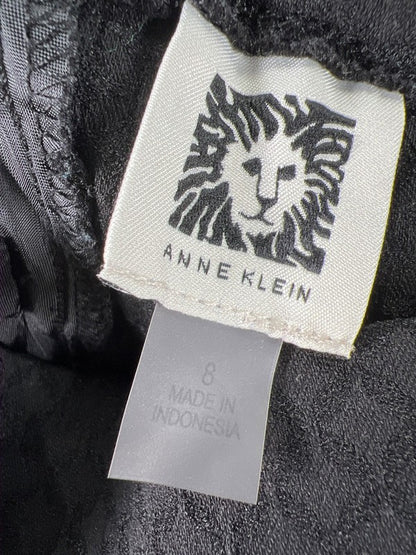 Anne Klein Women's Black Textured Pull On Cropped Pants - 8 image 3
