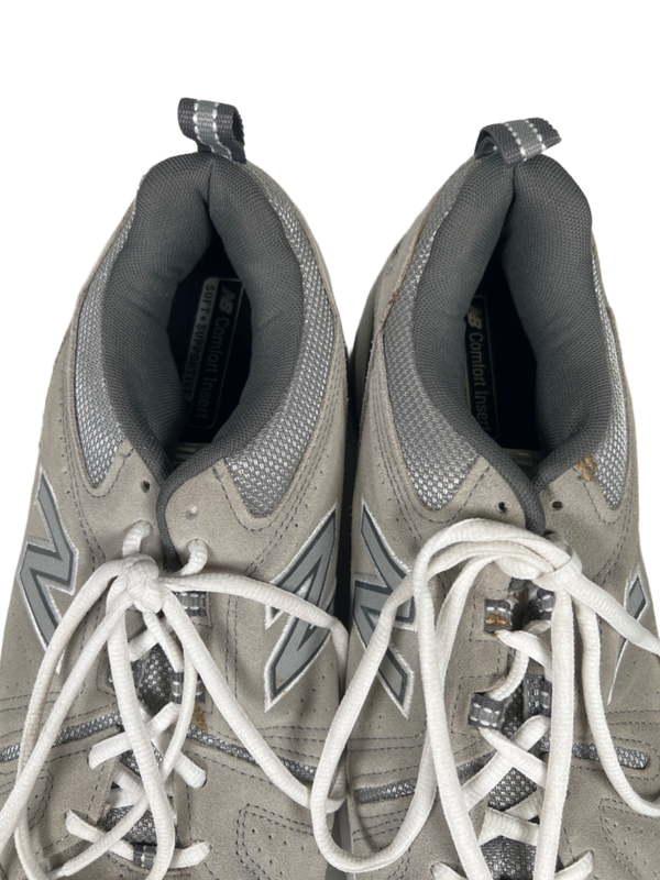 New Balance Men's Gray Suede 608v5 Lace Up Training Shoes - 10 image 3