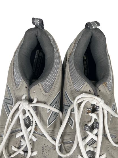 New Balance Men's Gray Suede 608v5 Lace Up Training Shoes - 10 image 3