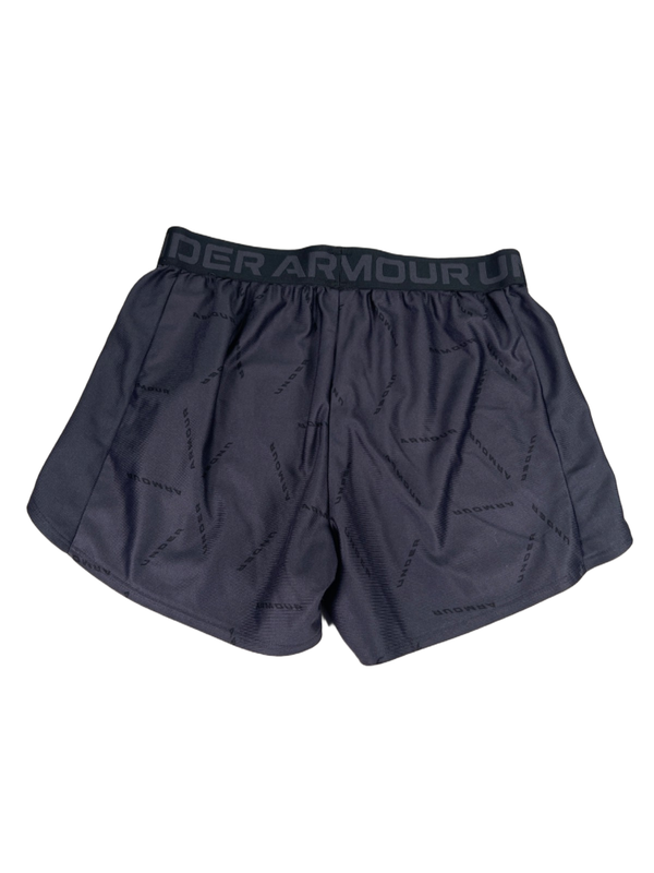 Under Armour Women's Gray/Blue Loose Fit Play Up Athletic Shorts - S image 2