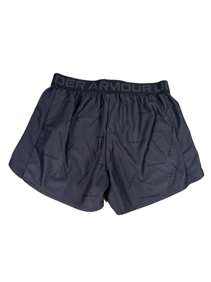 Under Armour Women's Gray/Blue Loose Fit Play Up Athletic Shorts - S image 2