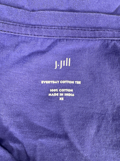 J.Jill Women’s Purple Everyday Cotton Short Sleeve T-Shirt - XS image 3