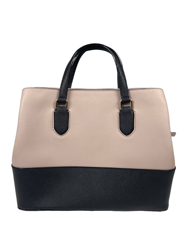 Kate Spade Women’s Light Beige/Purple/Black Evangeline Saffiano Leather Satchel image 4