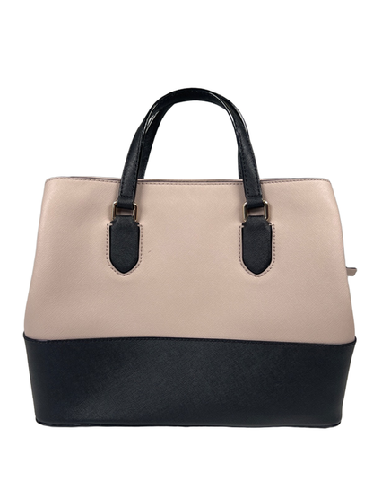 Kate Spade Women’s Light Beige/Purple/Black Evangeline Saffiano Leather Satchel image 4