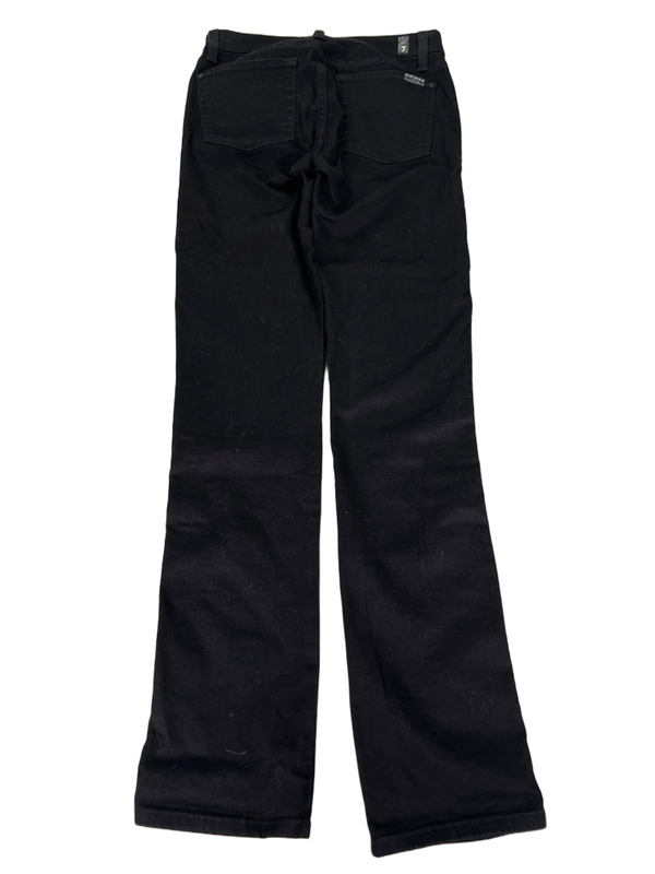 7 For All Mankind Women's Black Kimmie Straight Denim Jeans - 28 image 2