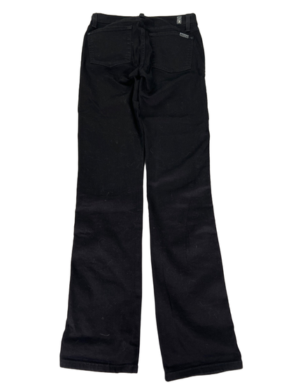 7 For All Mankind Women's Black Kimmie Straight Denim Jeans - 28 image 2