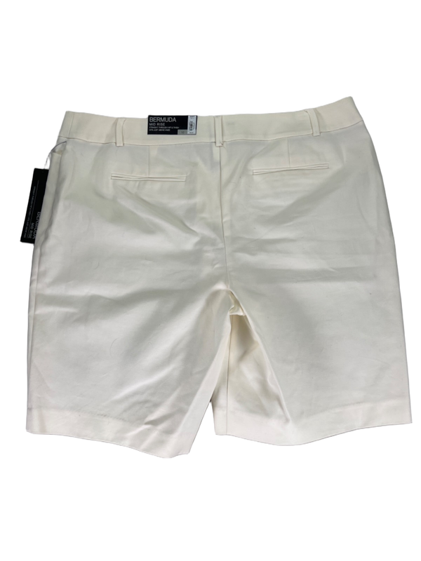 Apt 9 Women's White Essentials Mid Rise Bermuda Shorts - 16 image 2