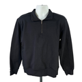 YPB By Abercrombie Men's Black Neoknit Stretch Quarter Zip Jacket - S