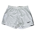 Nike Women's White/Black Dri-Fit League 3 Knit Soccer Athletic Shorts - S