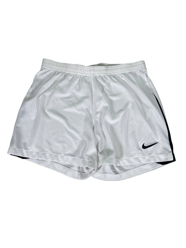 Nike Women's White/Black Dri-Fit League 3 Knit Soccer Athletic Shorts - S