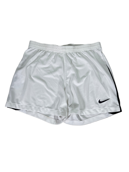 Nike Women's White/Black Dri-Fit League 3 Knit Soccer Athletic Shorts - S