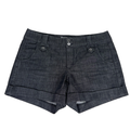 White House Black Market Women's Dark Gray Cuffed Denim Shorts - 10