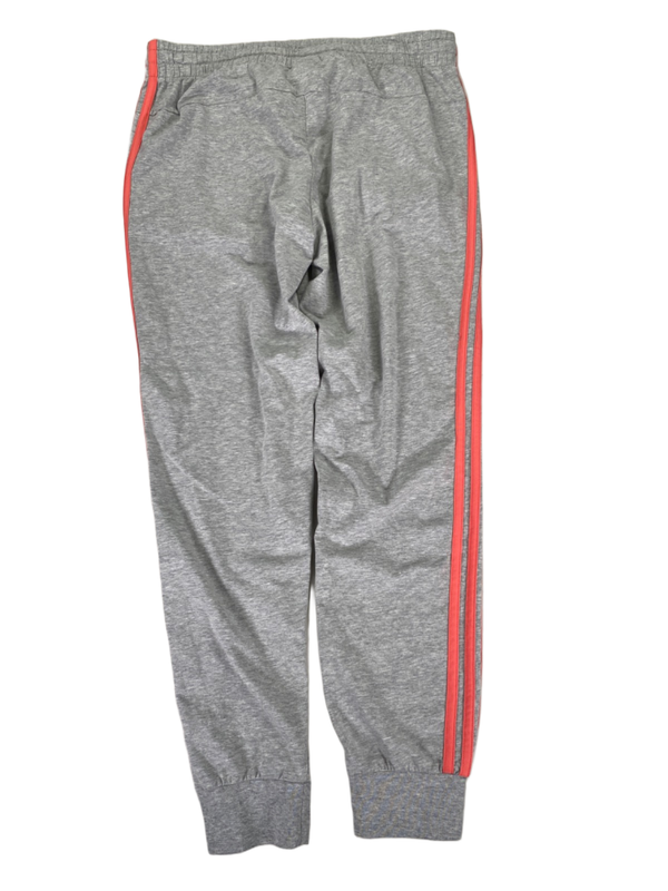 adidas Women's Gray/Pink Striped Drawstring Jogger Sweatpants - M image 2