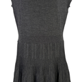 LOFT Women’s Gray Semi-Sheer A-Line Knit Sweater Dress - S