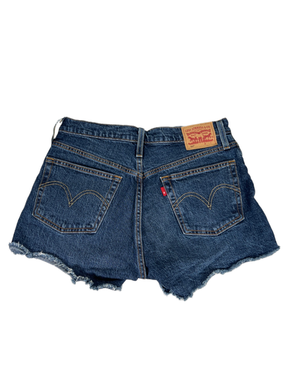 Levi's Women's Dark Wash 501 Original Distressed High Rise Denim Jeans - 28 image 2