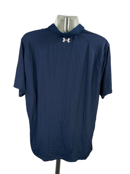 Under Armour Men's Blue Iso-Chill Heatgear Loose Short Sleeve Polo Shirt - XXL image 2