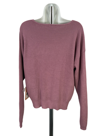 Cyrus Women's Purple Long Sleeve Doman Sweater Shirt - L image 2