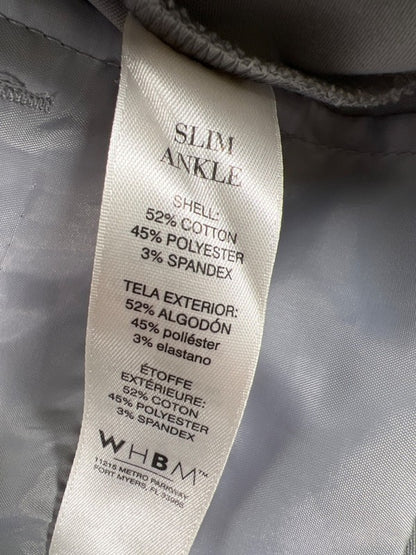 White House Black Market Women's Gray Straight Leg Dress Pants - 12 image 4