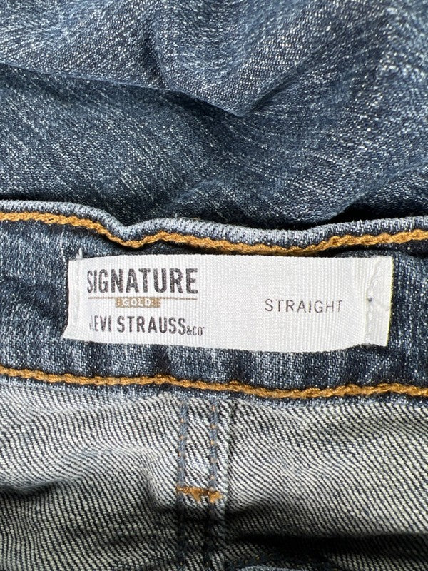 Levi's Men's Dark Wash Signature Gold Label Straight Denim Jeans - 31x30 image 3
