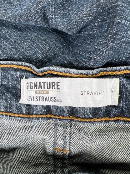 Levi's Men's Dark Wash Signature Gold Label Straight Denim Jeans - 31x30 image 3