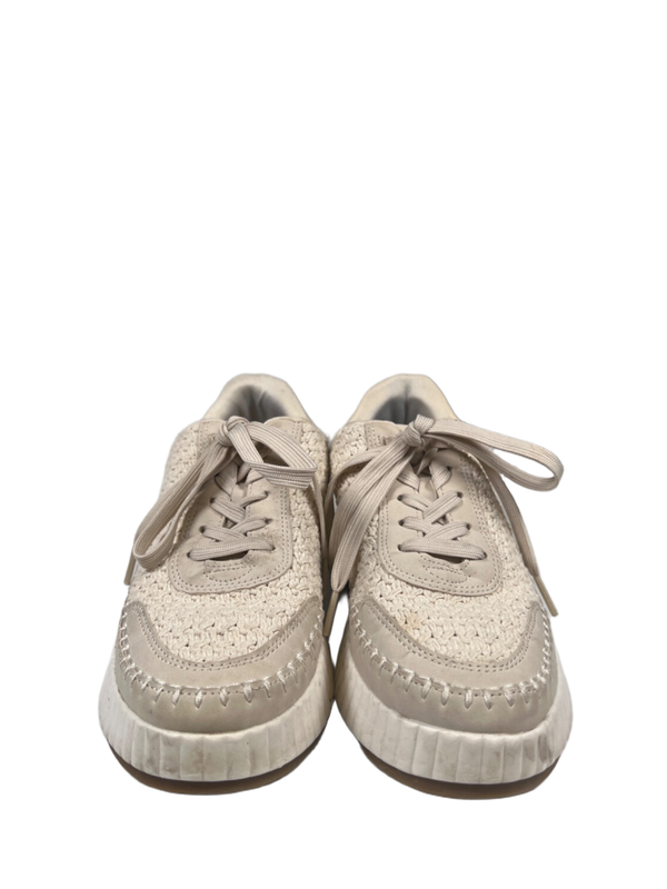 Dolce Vita Women's Beige Sandstone Knit Lace Up Platform Sneakers - 8 image 2