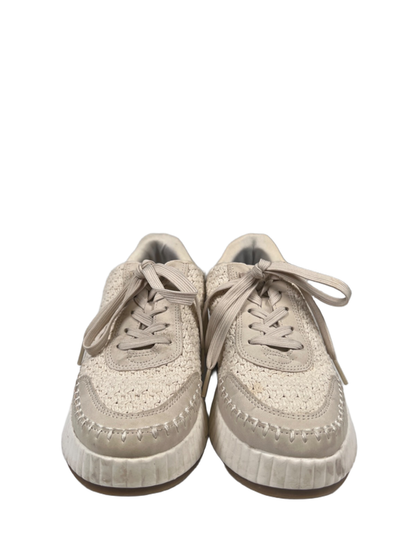 Dolce Vita Women's Beige Sandstone Knit Lace Up Platform Sneakers - 8 image 2