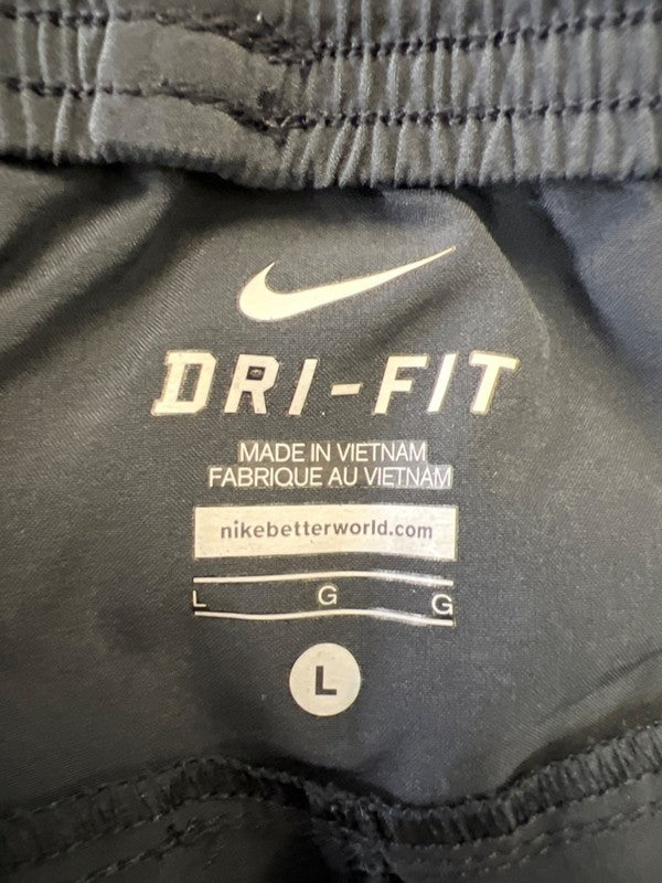 Nike Men's Black Dri-Fit Running Zip Ankle Athletic Track Pants - L image 3