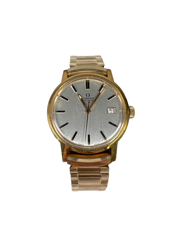 Omega Vintage Gold Plated Automatic 1970's Stretch Band Wrist Watch
