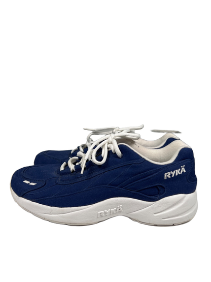 Ryka Women's Blue/White Sportwalker Canvas Sneakers - 10 Wide image 5