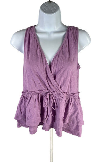 NEW J.Crew Women’s Purple Sleeveless Wrap Tank Top - XS image 2