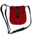 Coach Women's Cherry Red Vintage Soho Suede Small Crossbody Purse