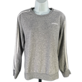 adidas Women's Gray Long Sleeve Crewneck Sweatshirt - M