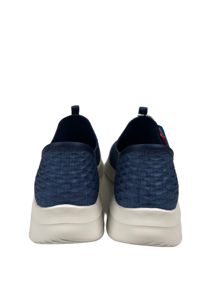 Skechers Women's Blue/White Ultra Flex 3.0 Smooth Step Slip On Sneakers - 8.5 image 5