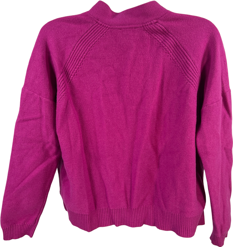 J.Jill Women’s Purple Soft Long Sleeve Button Up Cardigan Sweater - M Petite image 2