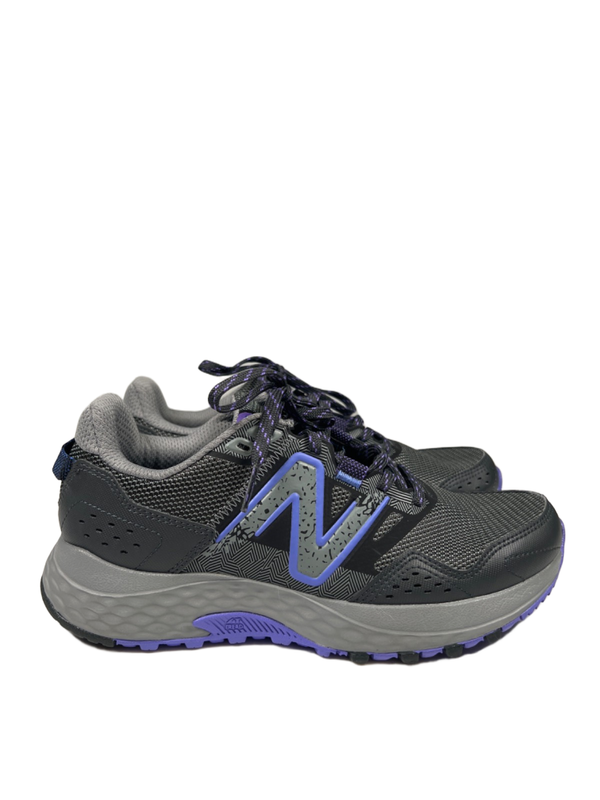 New Balance Women's Gray/Purple 410v8 Lace Up Running Trail Shoes - 7.5