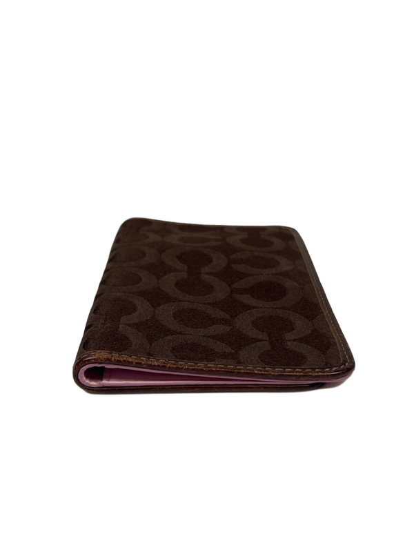 Coach Brown/Pink Op Art Checkbook Cover image 2
